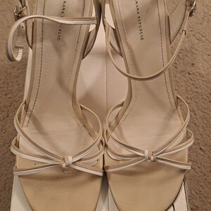 Banana Republic Cream Strappy Sandals